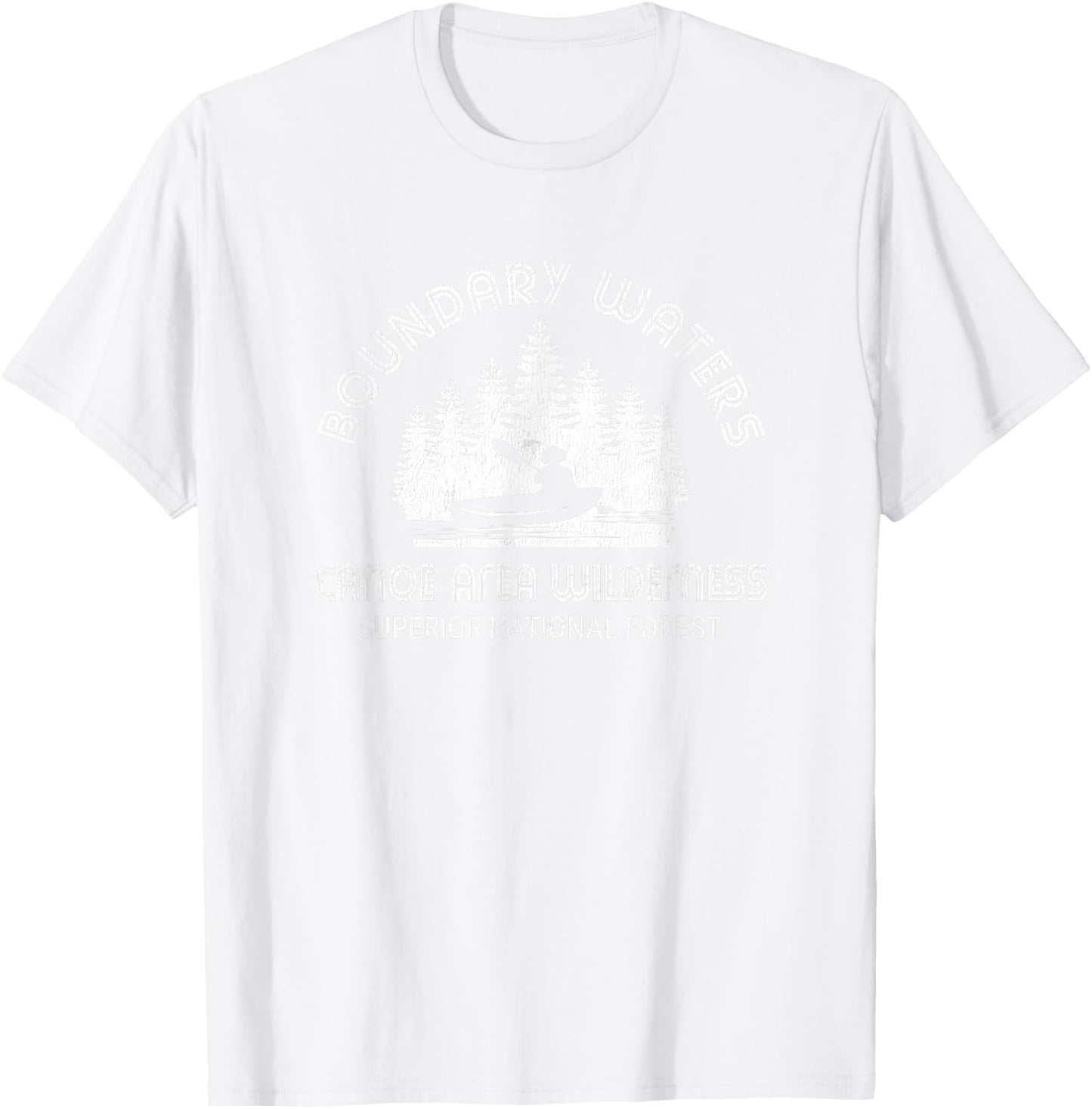 Boundary Waters Vintage Minnesota BWCA Shirt T-Shirt - T-Shirt | White
