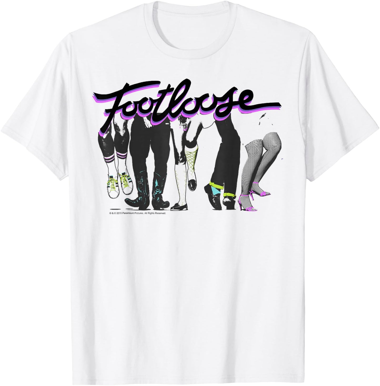 Footloose Dancing Feet Title Logo T-Shirt - T-Shirt | White