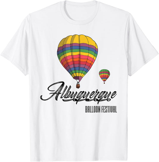 Albuquerque Balloon Festival Shirt | New Mexico Shirt Gift T-Shirt - T-Shirt | White