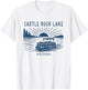 Vintage Castle Rock Lake Wisconsin Outdoors Vacation T-Shirt - T-Shirt | White