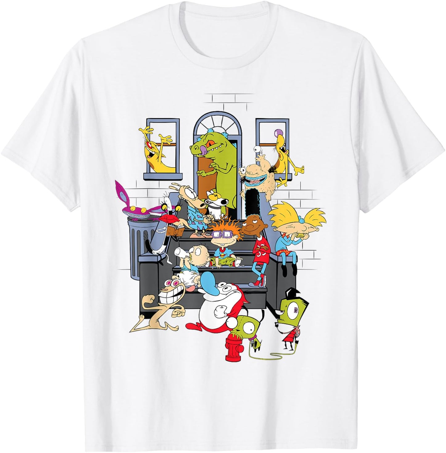 Nickelodeon Classic Characters Apartment Hangout T-Shirt - T-Shirt | White
