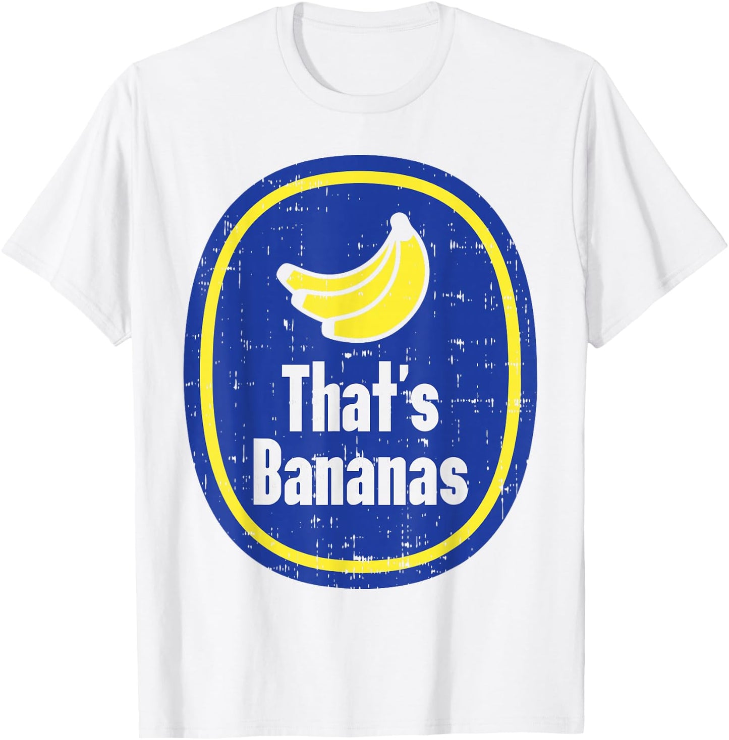 Thats Bananas Sticker Funny Fruit Lazy DIY Halloween Costume T-Shirt - T-Shirt | White