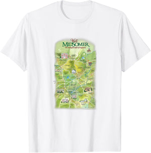 Visit Midsomer T-Shirt - T-Shirt | White