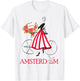 Amsterdam Woman - Amsterdam Bicycle - 5 colors T-Shirt - T-Shirt | White