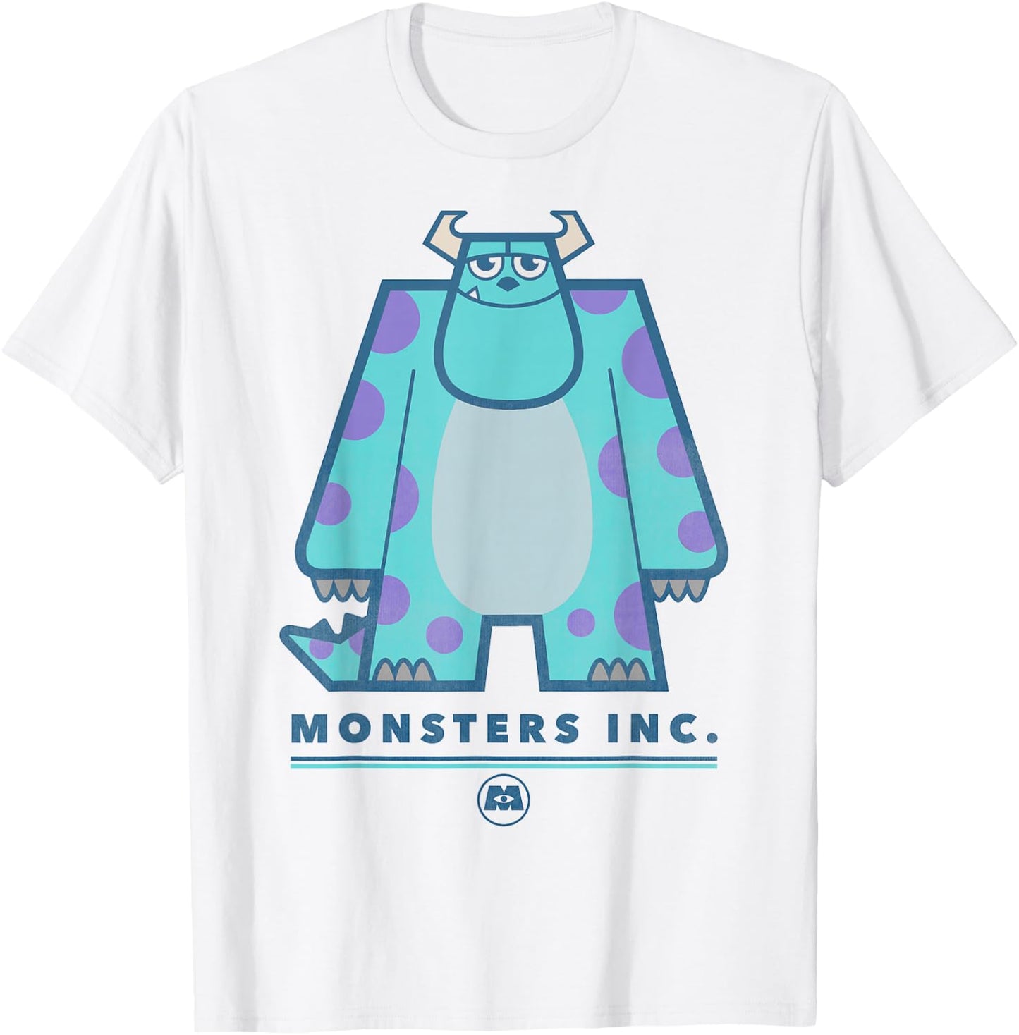 Disney Pixar Monsters Inc. Sully Simple Portrait T-Shirt - T-Shirt | White