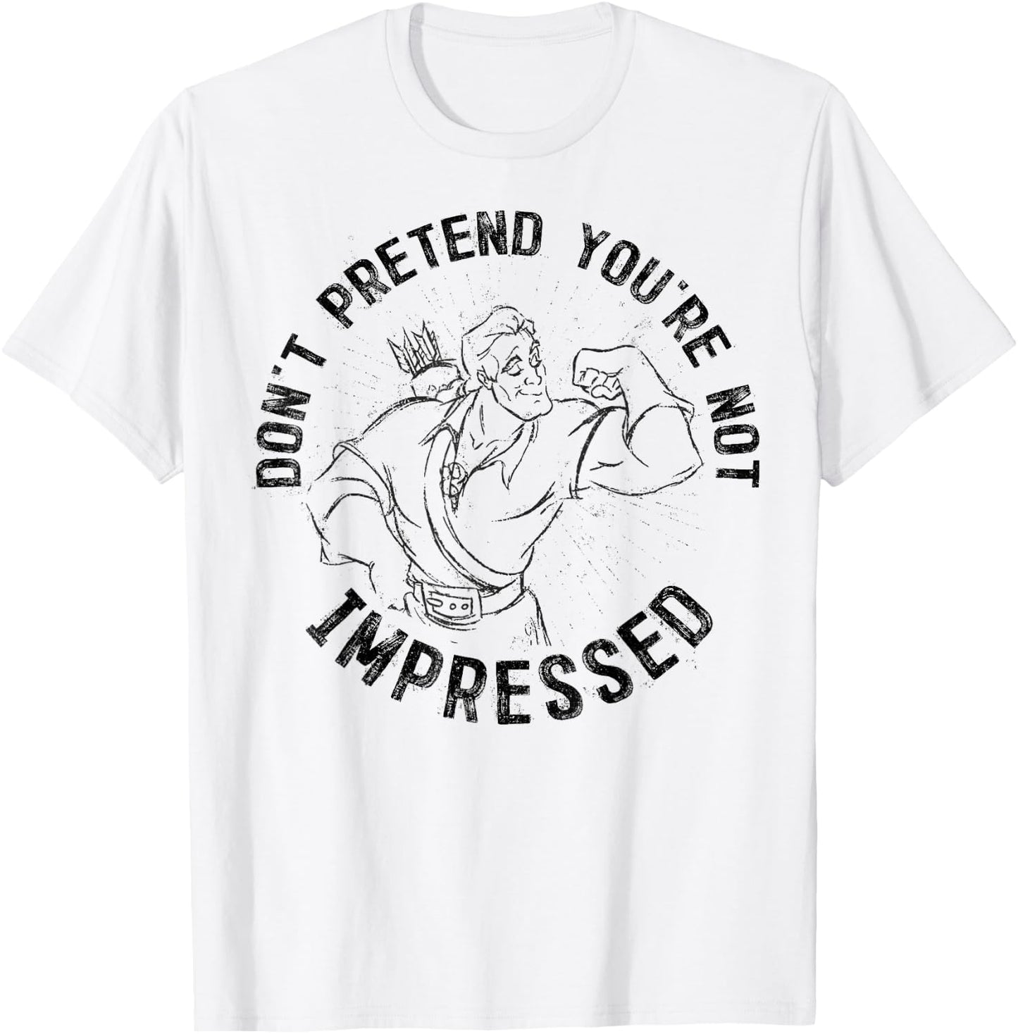 Disney Beauty And The Beast Gaston Muscles Graphic T-Shirt - T-Shirt | White