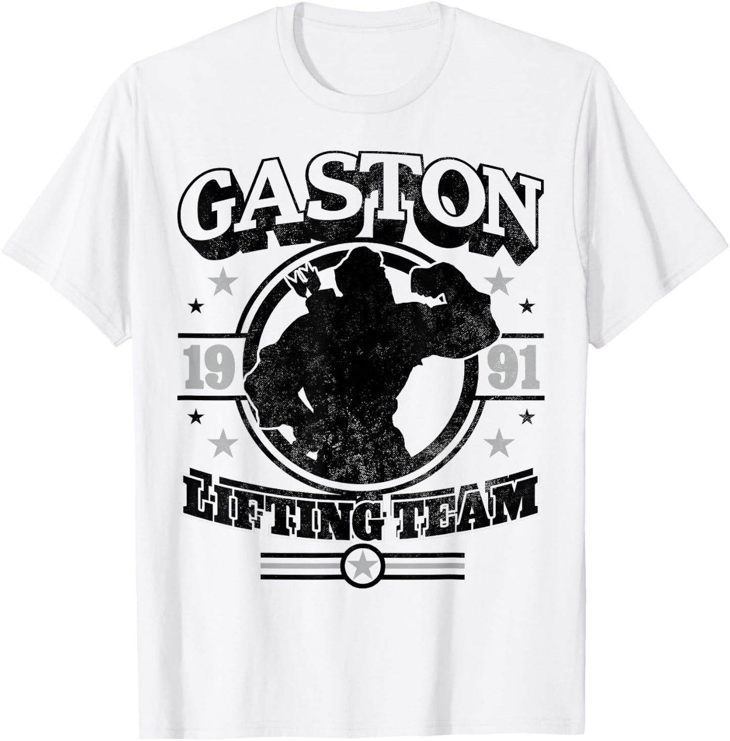 Disney Beauty and The Beast Gaston Graphic T-Shirt - T-Shirt | White