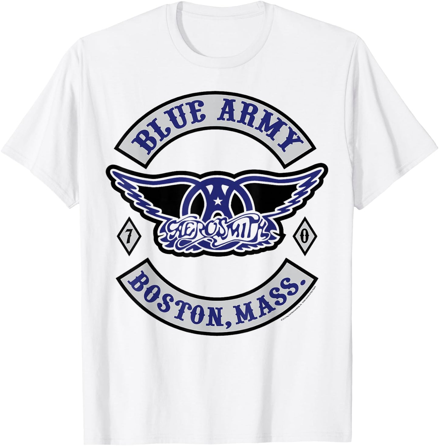 Aerosmith - Blue Army T-Shirt - T-Shirt | White