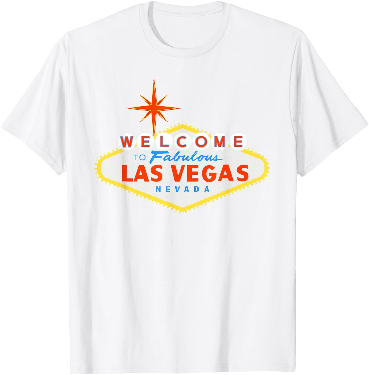 Welcome to Las Vegas Fabulous Nevada Sign T-Shirt - T-Shirt | White