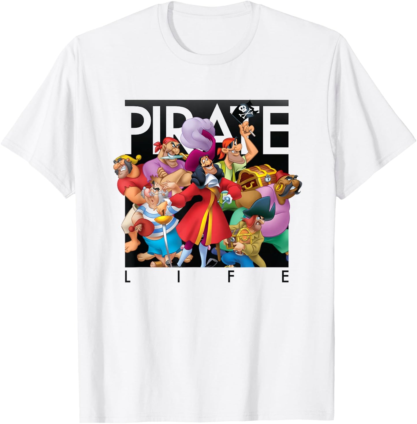 Disney - Pirate Life Captain Hook T-Shirt - T-Shirt | White