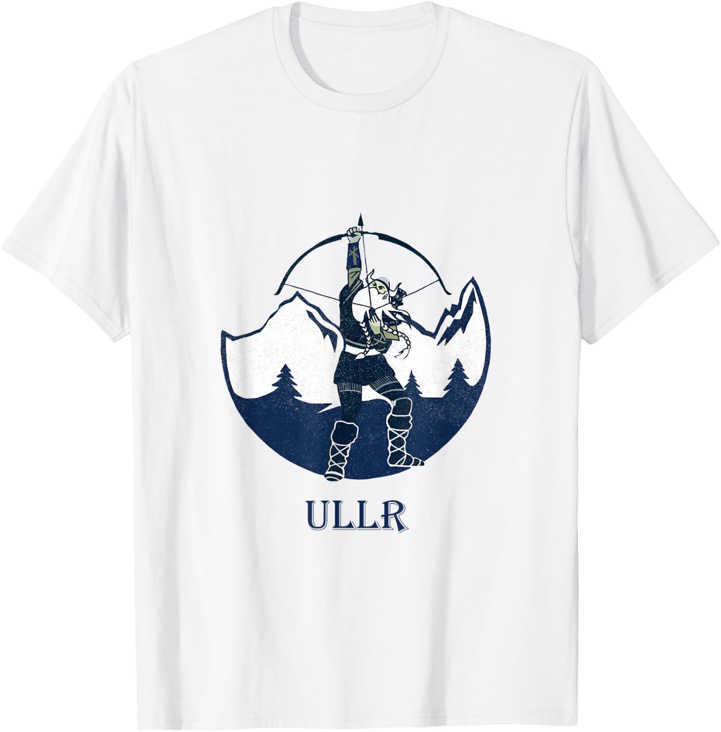 Ullr Norse God Of Archery Vintage Norwegian Hunting T-Shirt - T-Shirt | White