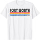 Vintage 1980s Style Fort Worth TX T-Shirt - T-Shirt | White