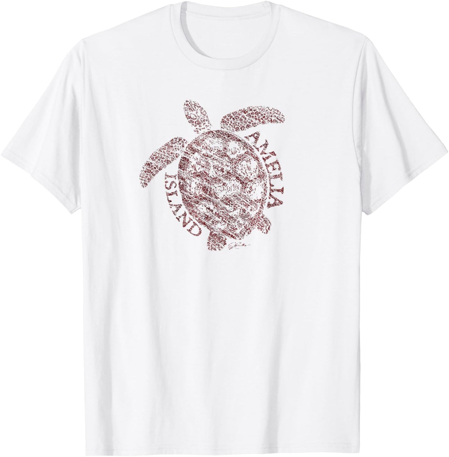 JCombs: Amelia Island, Florida, Sea Turtle T-Shirt - T-Shirt | White