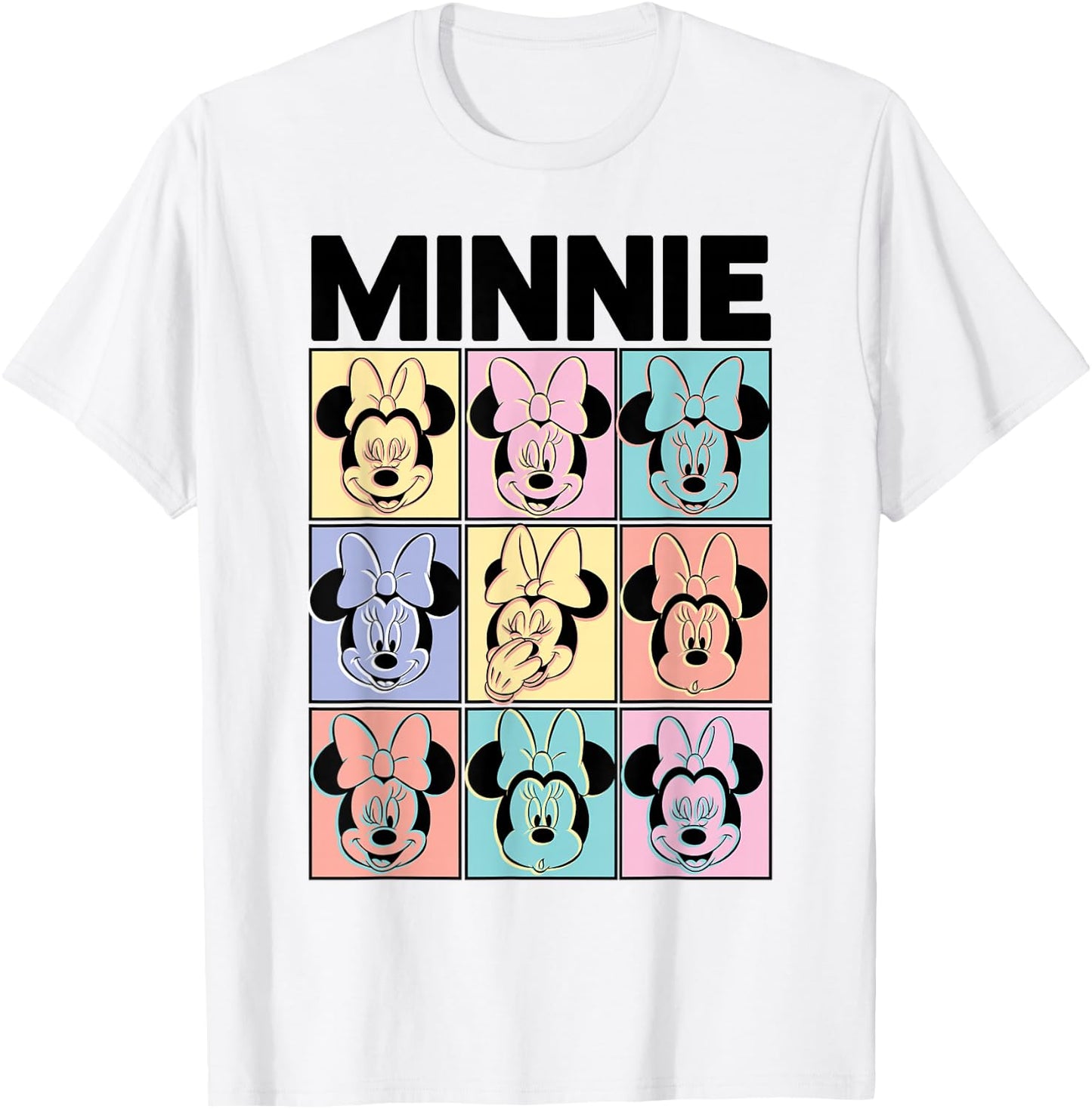 Disney - Minnie Mouse Pastel Boxes T-Shirt - T-Shirt | White