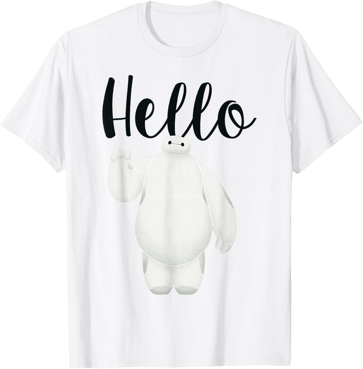 Disney Big Hero 6 Baymax Hello Wave Graphic T-Shirt - T-Shirt | White