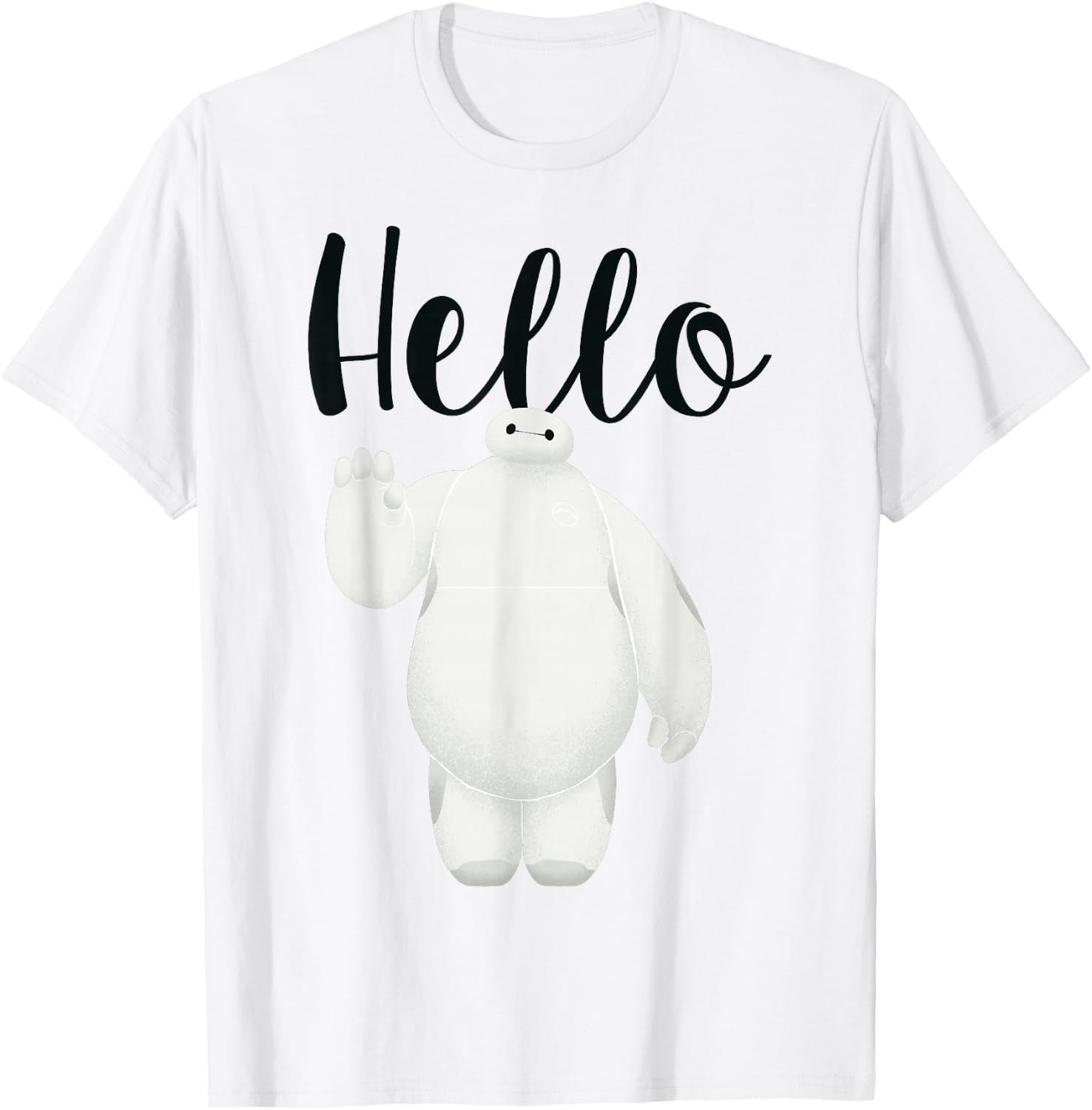 Disney Big Hero 6 Baymax Hello Wave Graphic T-Shirt - T-Shirt | White