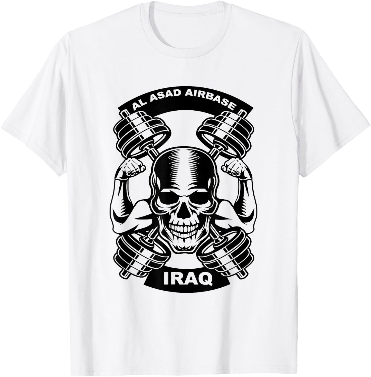 Al Asad Airbase Iraq Military T-Shirt - T-Shirt | White