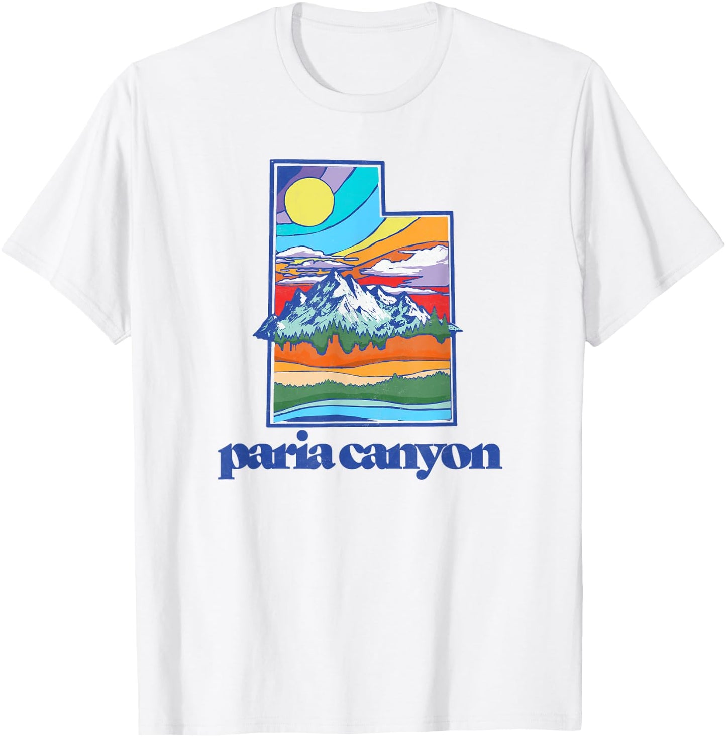 Paria Canyon Utah Vintage Nature Outdoor Graphic T-Shirt - T-Shirt | White