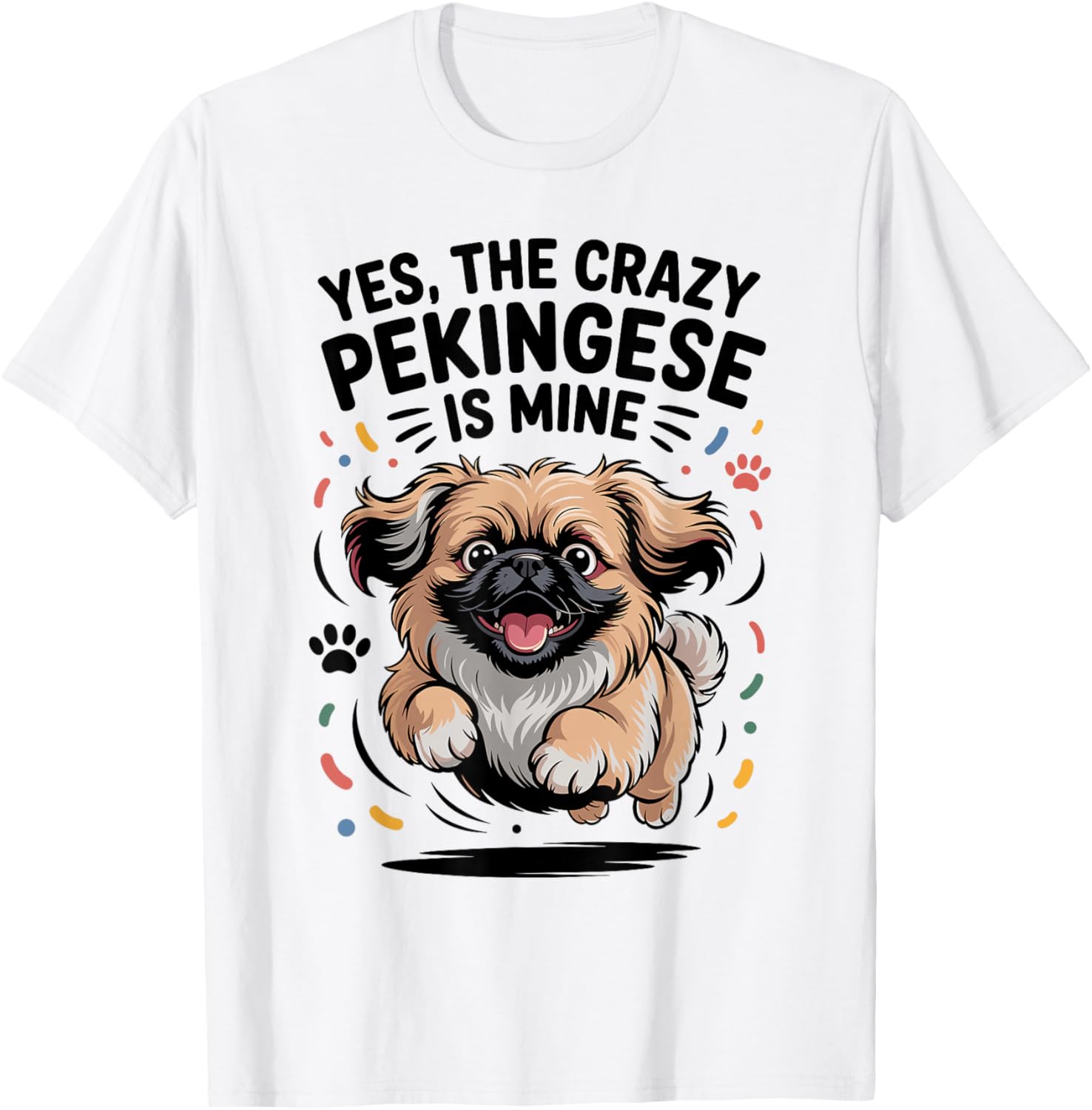 Cute Peke Small Toy Dog Breed Pet Owner Funny Pekingese T-Shirt - T-Shirt | White