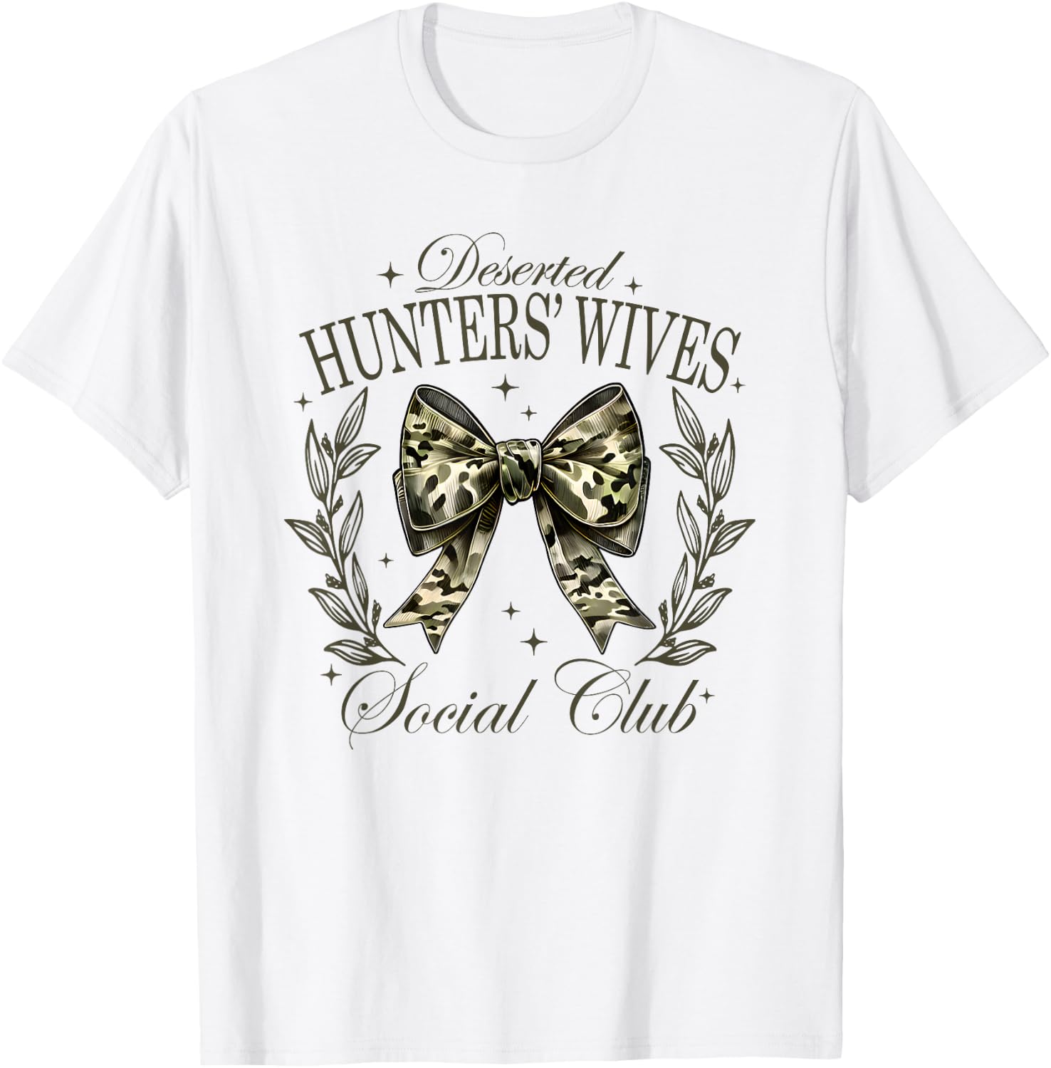 Deserted Hunters Wives Social Club, Hunting Season T-Shirt - T-Shirt | White
