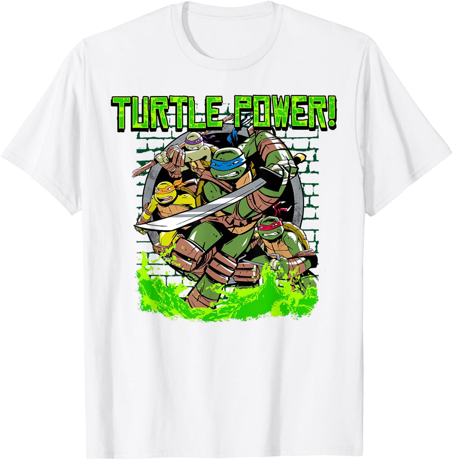 Teenage Mutant Ninja Turtles "Turtle Power" T-Shirt - T-Shirt | White