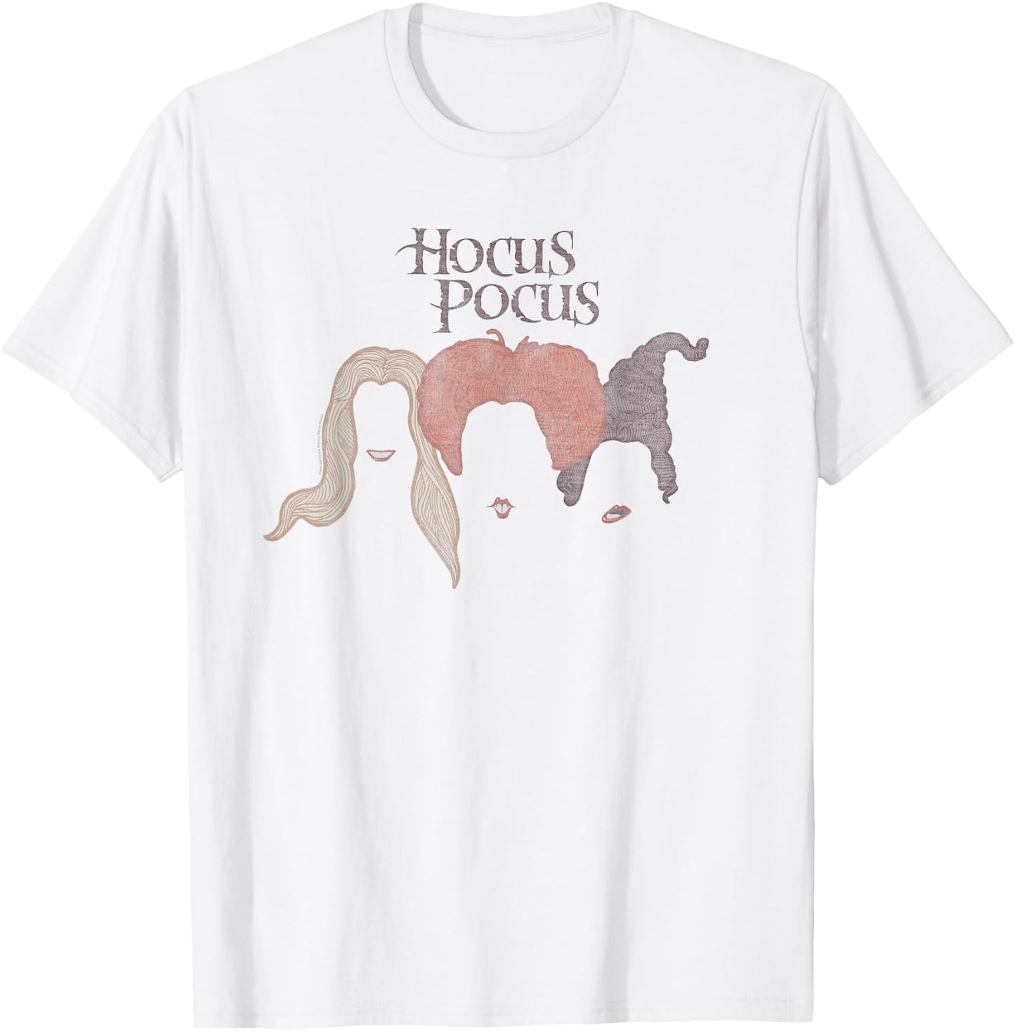 Hocus Pocus - Sanderson Sisters Hair Silhouettes T-Shirt - T-Shirt | White