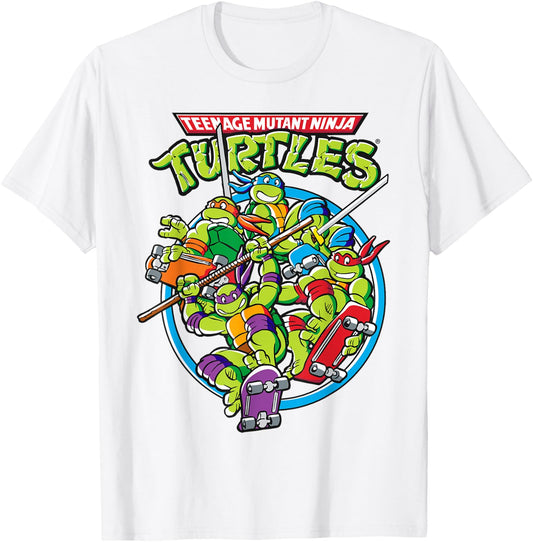 Teenage Mutant Ninja Turtles Skateboarding Team T-Shirt - T-Shirt | White