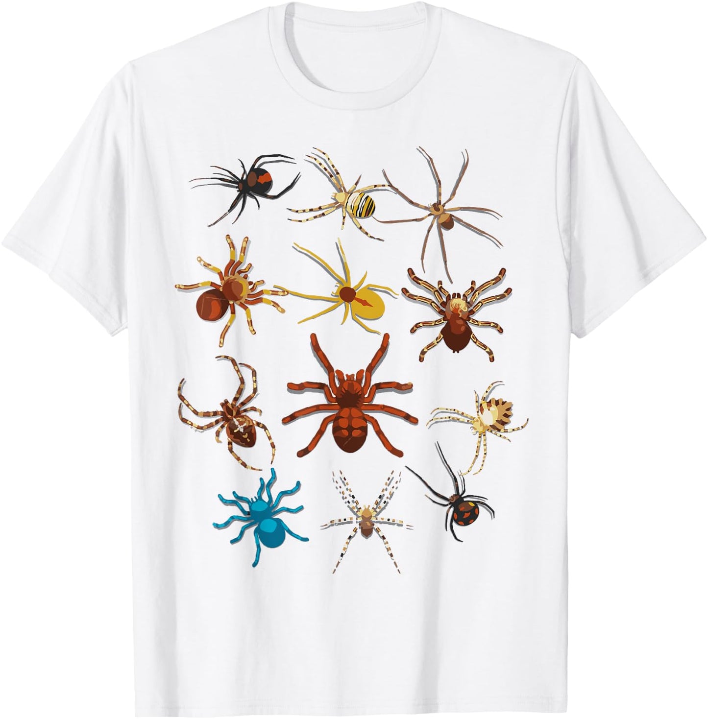 Funny Spiders | Cute Halloween Scary Spiders Gift T-Shirt - T-Shirt | White
