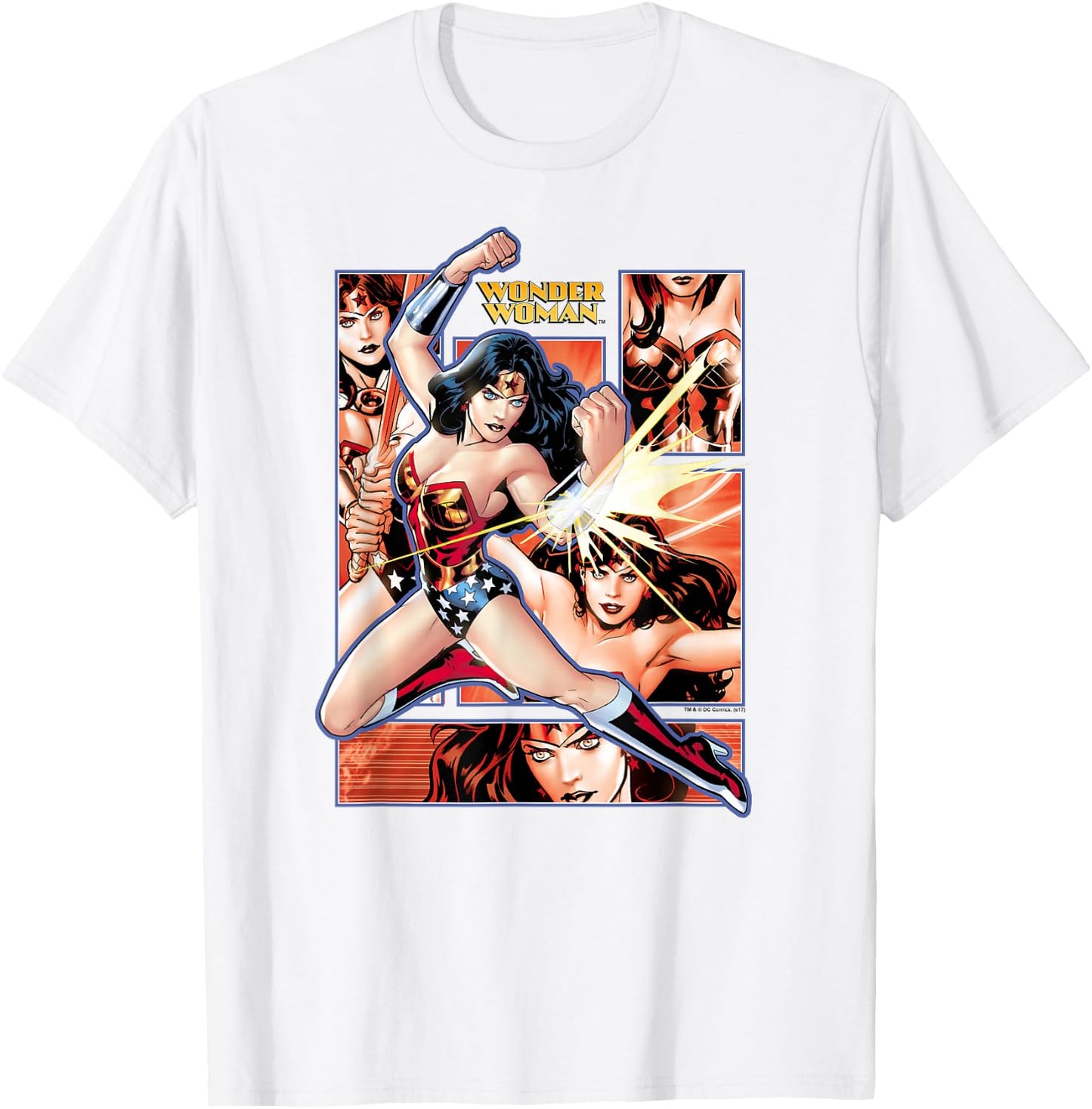 Wonder Woman Comic Panels T-Shirt - T-Shirt | White