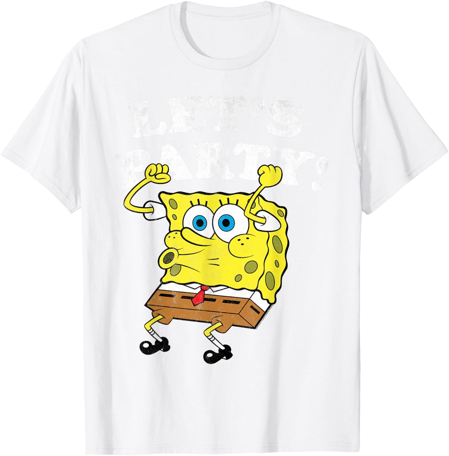 Spongebob Squarepants - Let's Party! T-Shirt - T-Shirt | White