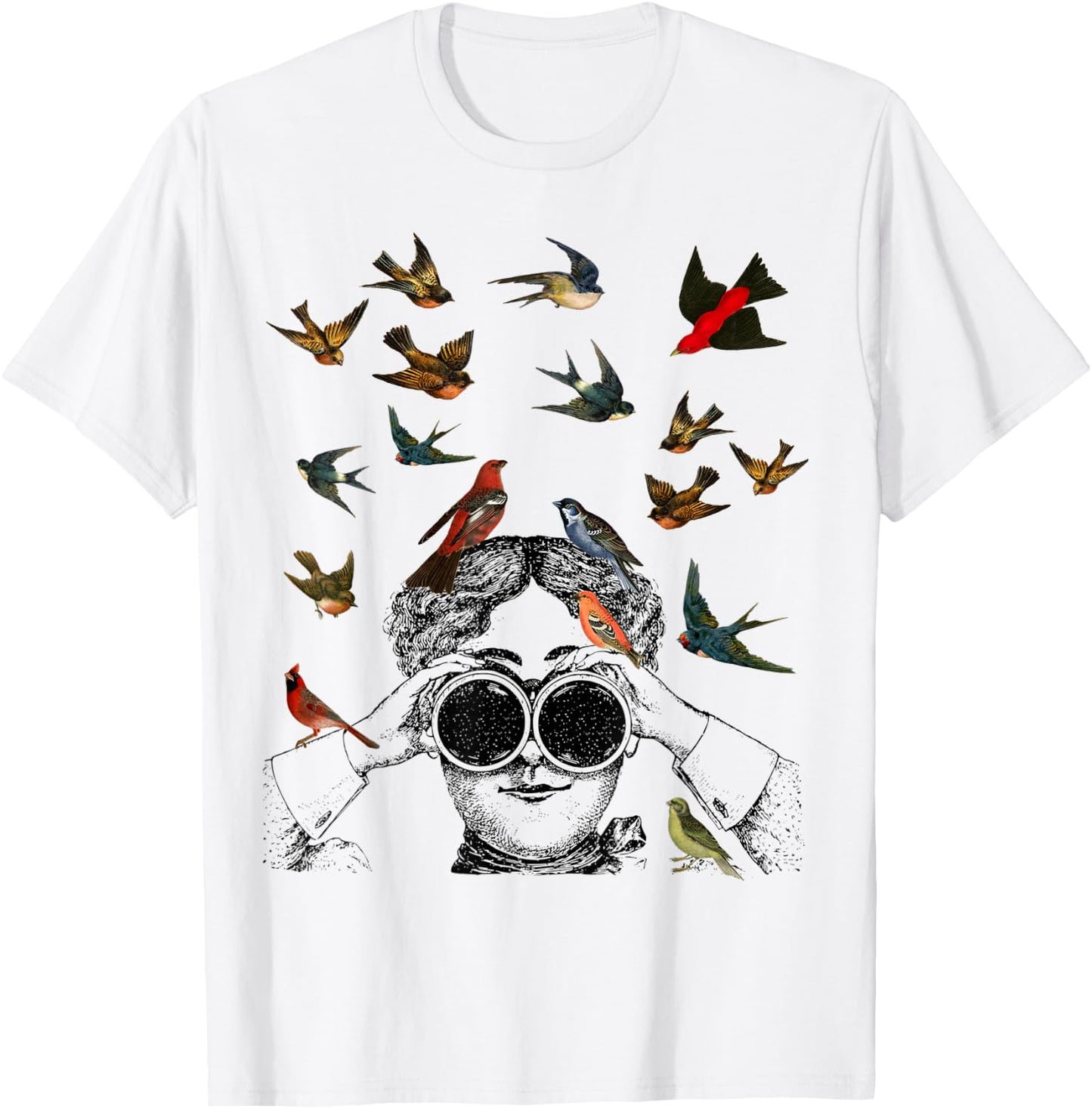 Birdwatching gifts ornithologist twitcher Bird lover T-Shirt - T-Shirt | White
