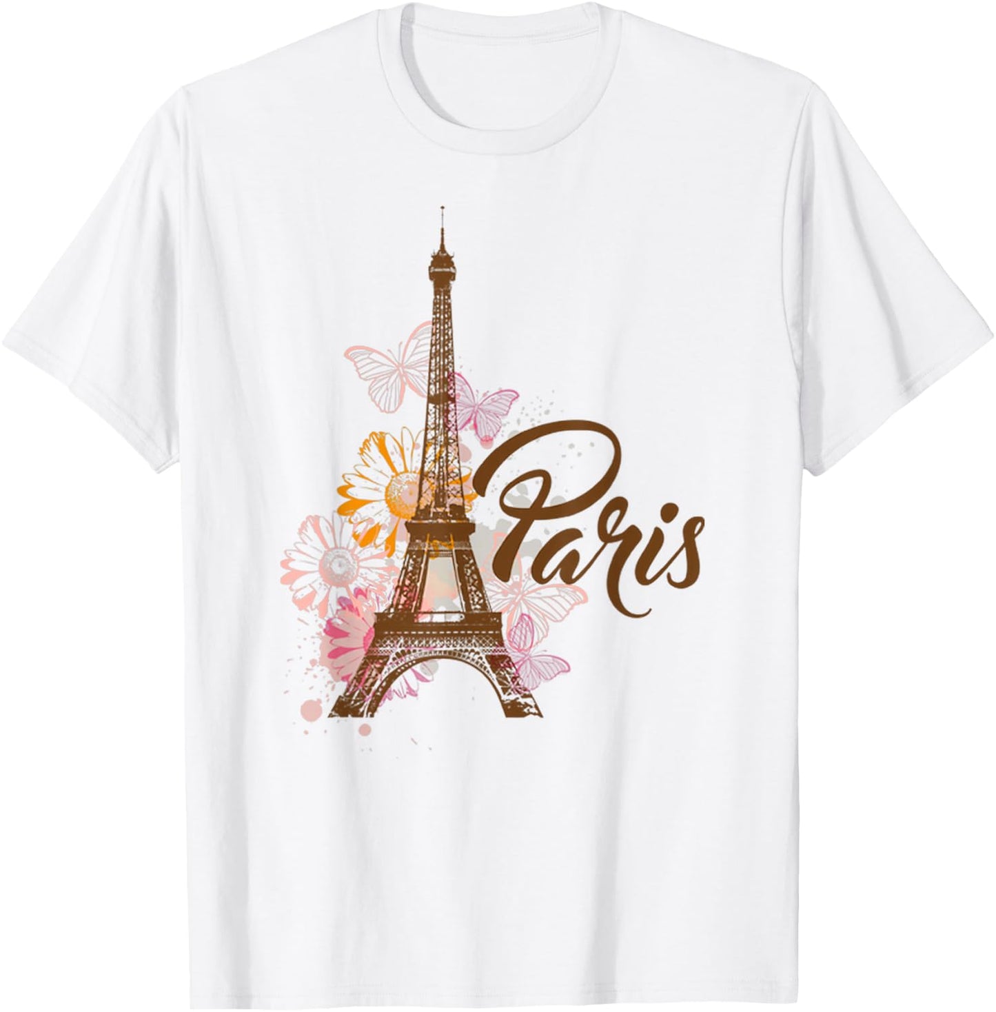Vintage Paris I Love Travel Wanderlust Eiffel Tower T-Shirt - T-Shirt | White
