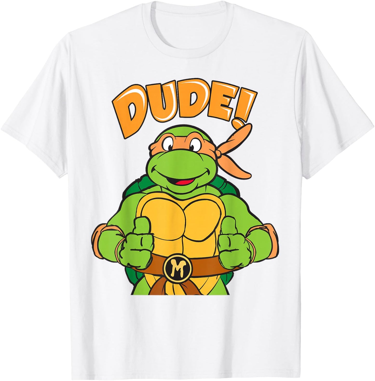 Teenage Mutant Ninja Turtles Michelangelo Dude T-Shirt - T-Shirt | White