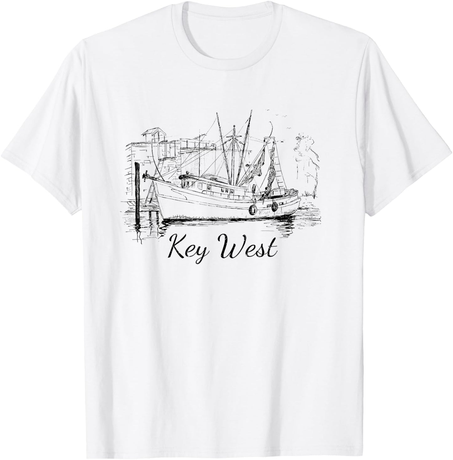 Key West, Florida Vintage Vacation Gift Small T-Shirt - T-Shirt | White