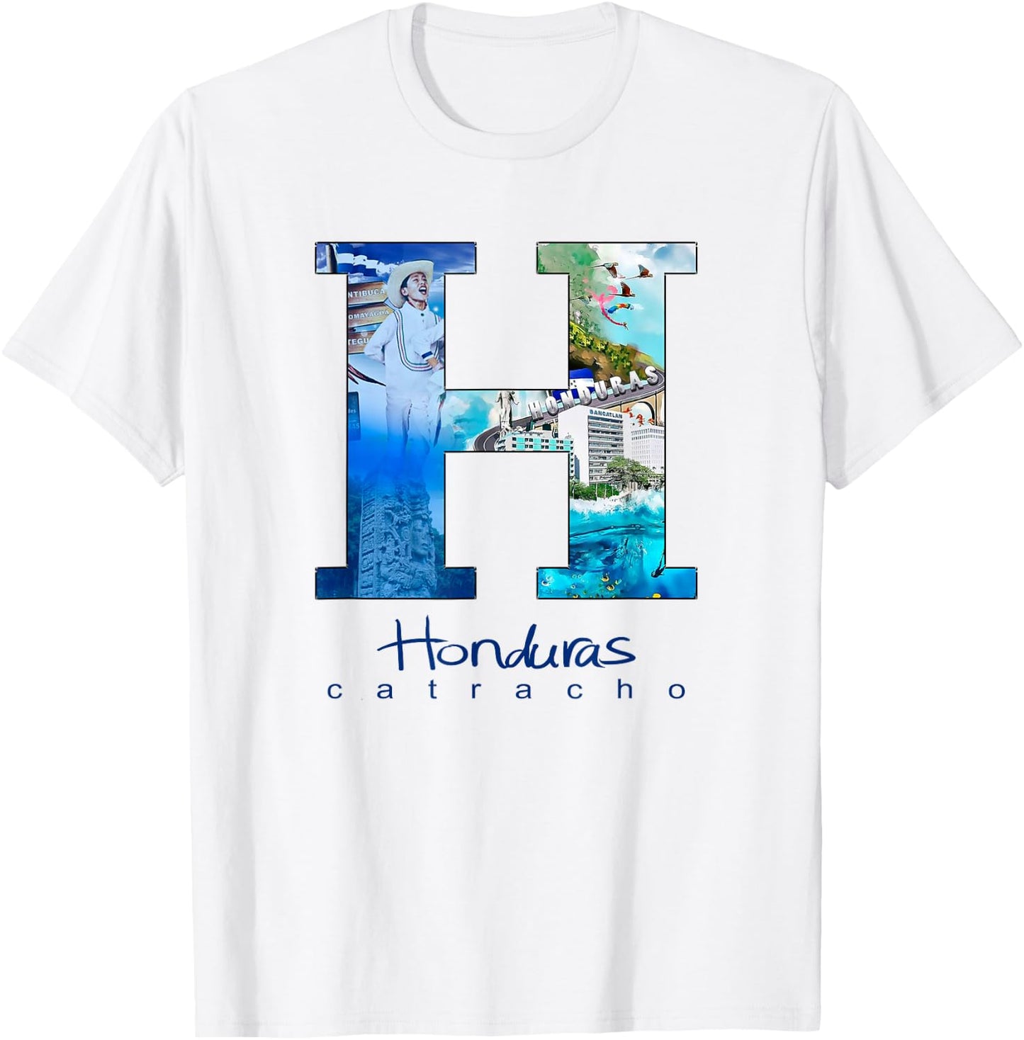 Camisas catrachas Honduras Shirt T-Shirt - T-Shirt | White