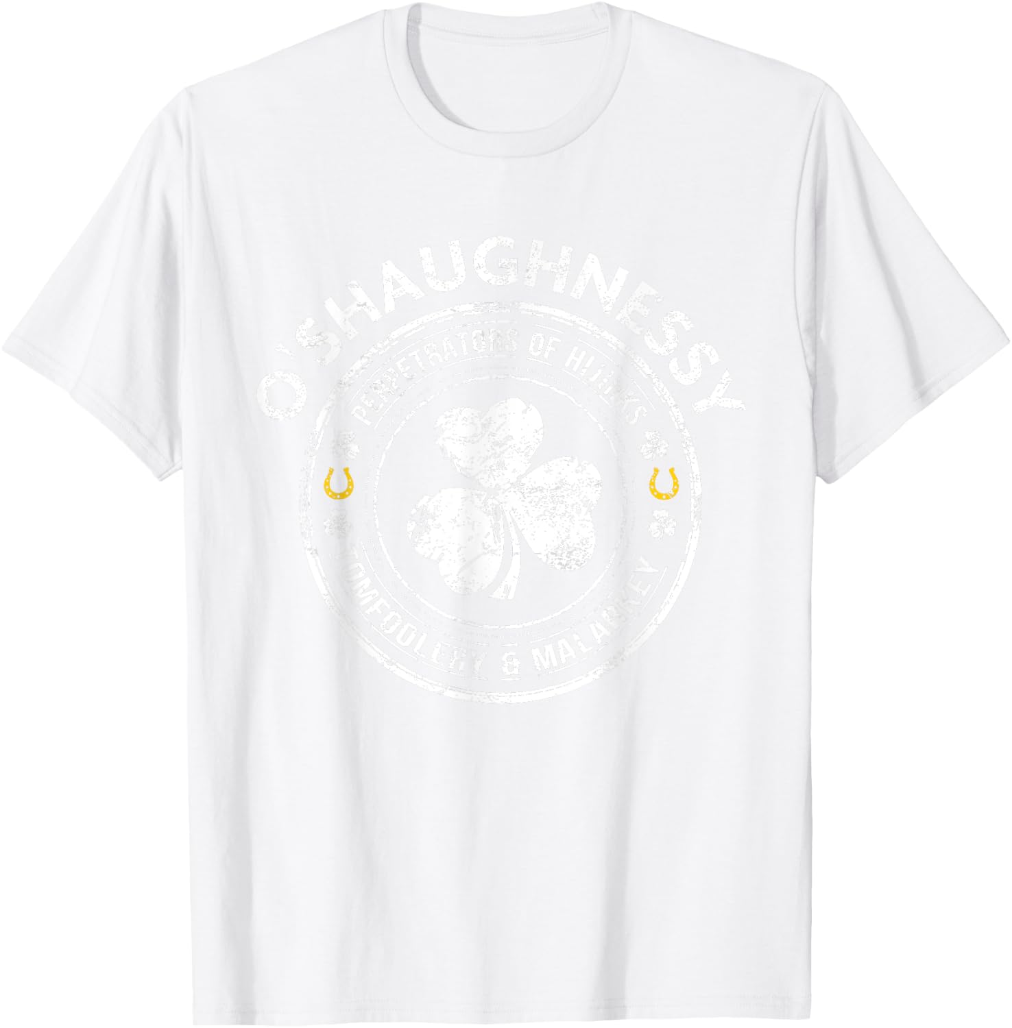 O'Shaughnessy Irish Family Name T-Shirt - T-Shirt | White