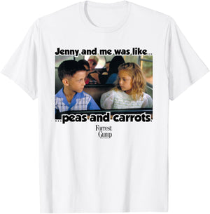 Forrest Gump Jenny And Me Was Like Peas And Carrots T-Shirt - T-Shirt | White