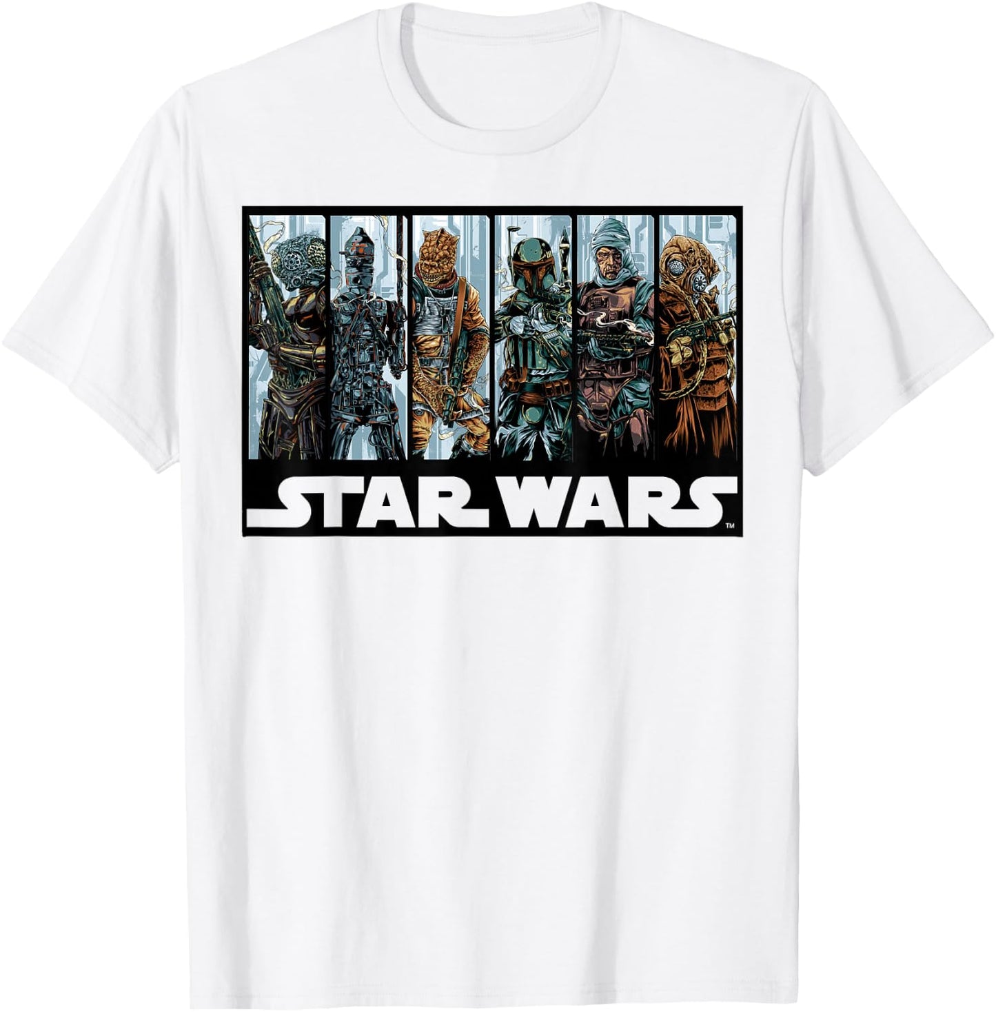 Star Wars Boba Fett & Villains Bounty Hunters' Guild T-Shirt - T-Shirt | White