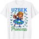 Uzbek Princess Girl Dab Uzbekistan Dress for Girls Kids T-Shirt - T-Shirt | White
