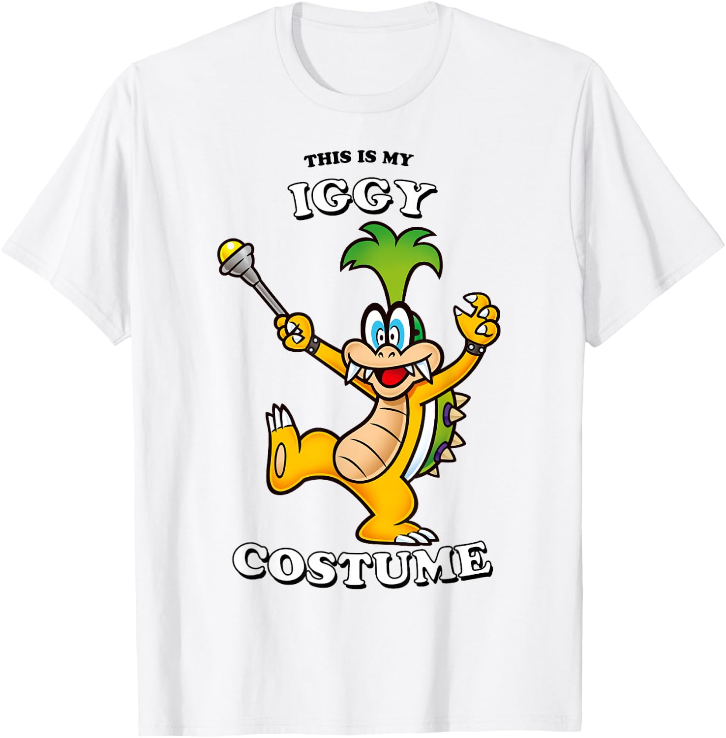 Super Mario Halloween This Is My Iggy Costume T-Shirt - T-Shirt | White