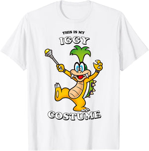 Super Mario Halloween This Is My Iggy Costume T-Shirt - T-Shirt | White