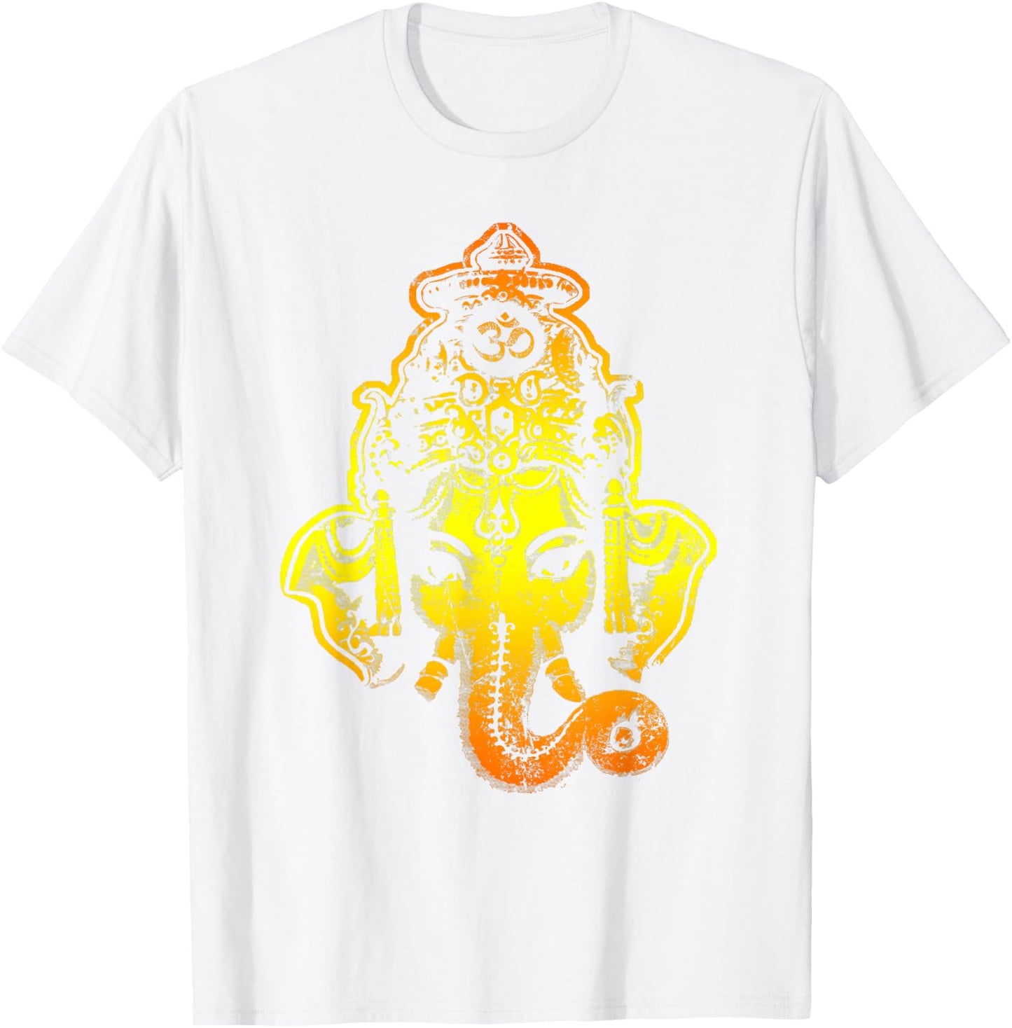 Gradient Ganesh T-Shirt - T-Shirt | White