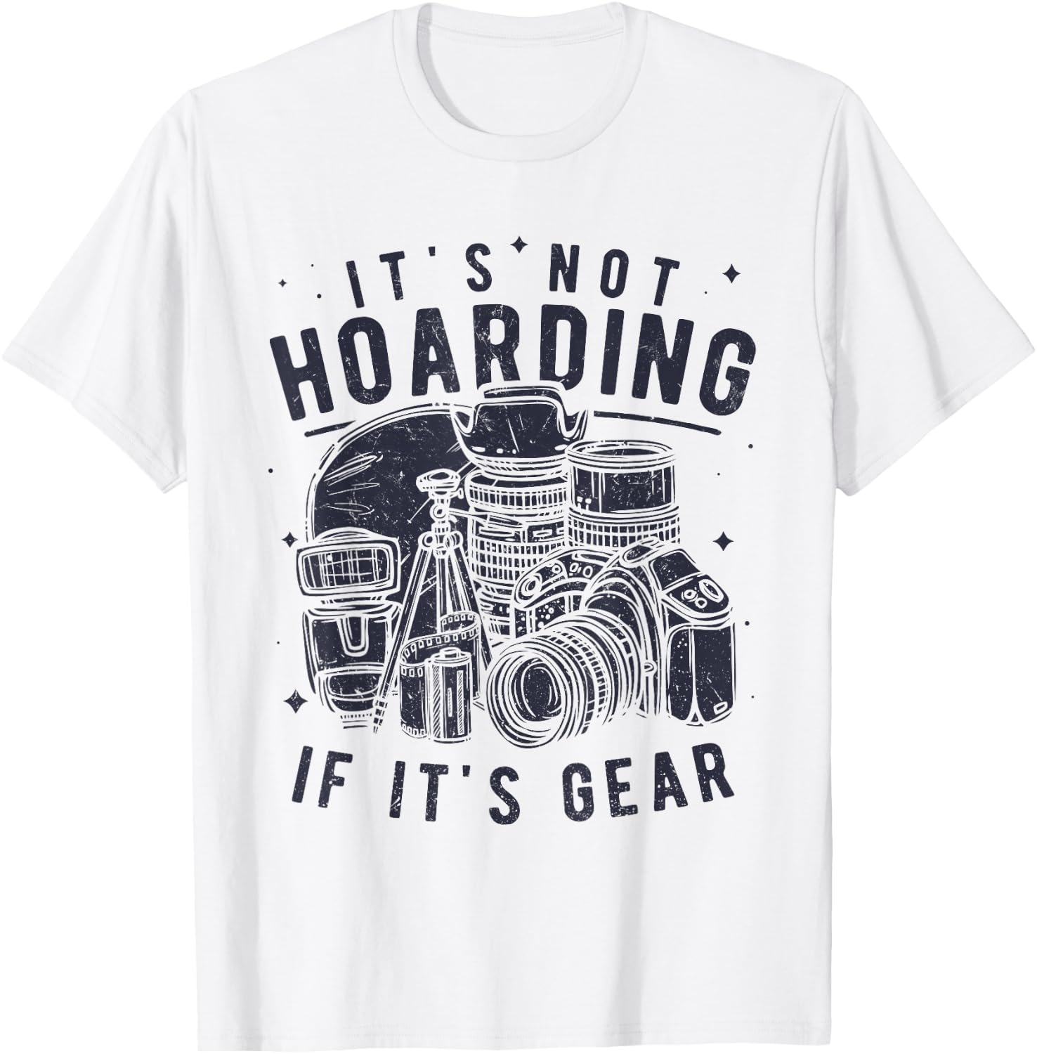 Photography Lover Gift Funny Camera Gear Photographer T-Shirt - T-Shirt | White