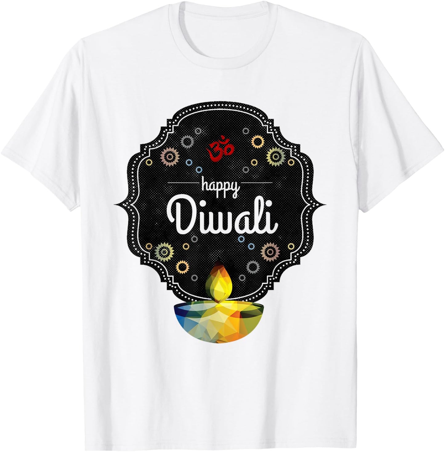 Happy Diwali For India's Hindu Deepavali Festival T-Shirt - T-Shirt | White