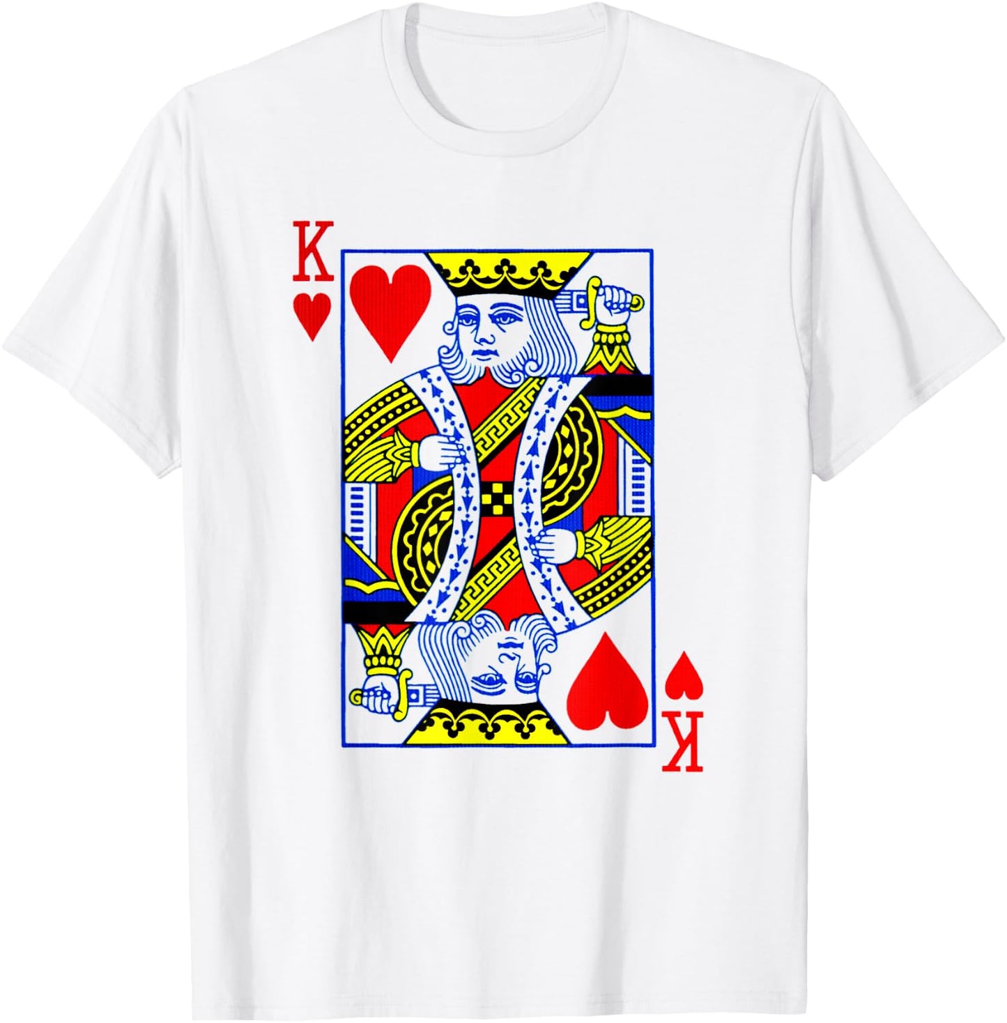 King Of Hearts Halloween Costume Idea T-Shirt - T-Shirt | White