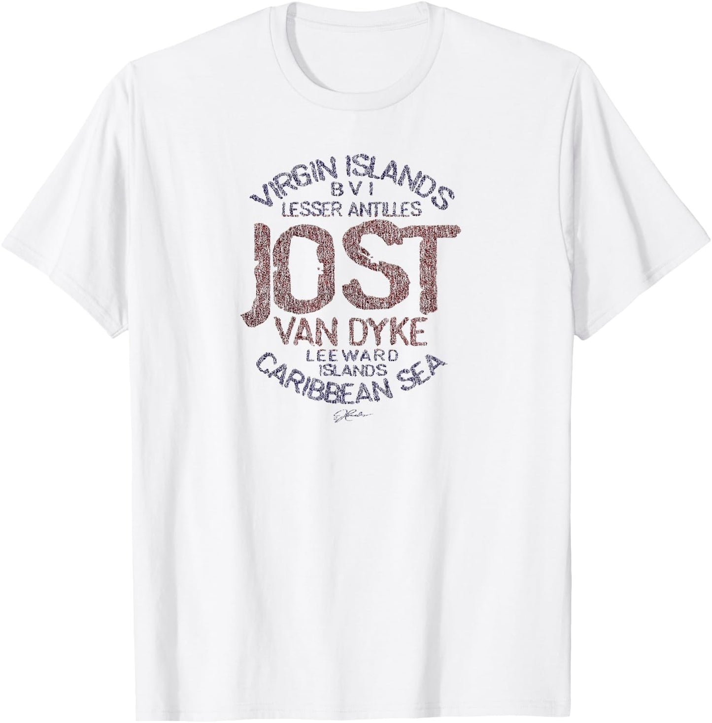 JCombs: Jost Van Dyke, BVI T-Shirt - T-Shirt | White