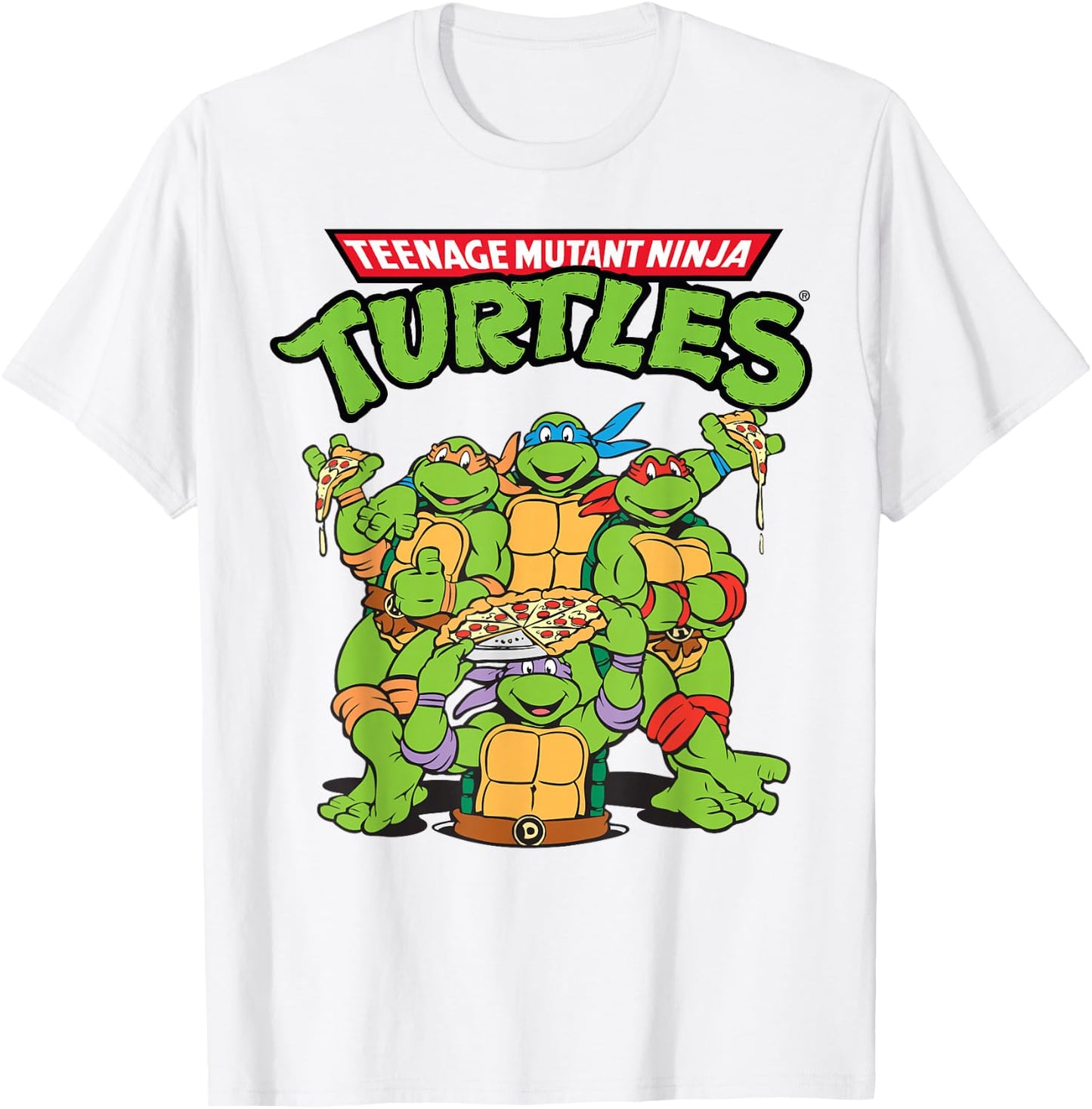 Teenage Mutant Ninja Turtles Pizza Crew T-Shirt - T-Shirt | White