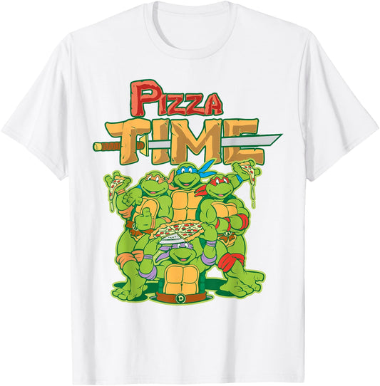 Teenage Mutant Ninja Turtles Pizza Time T-Shirt - T-Shirt | White