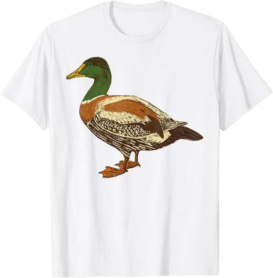 Mallard Duck Shirt | Cute I Love Waterfowls Gift T-Shirt - T-Shirt | White