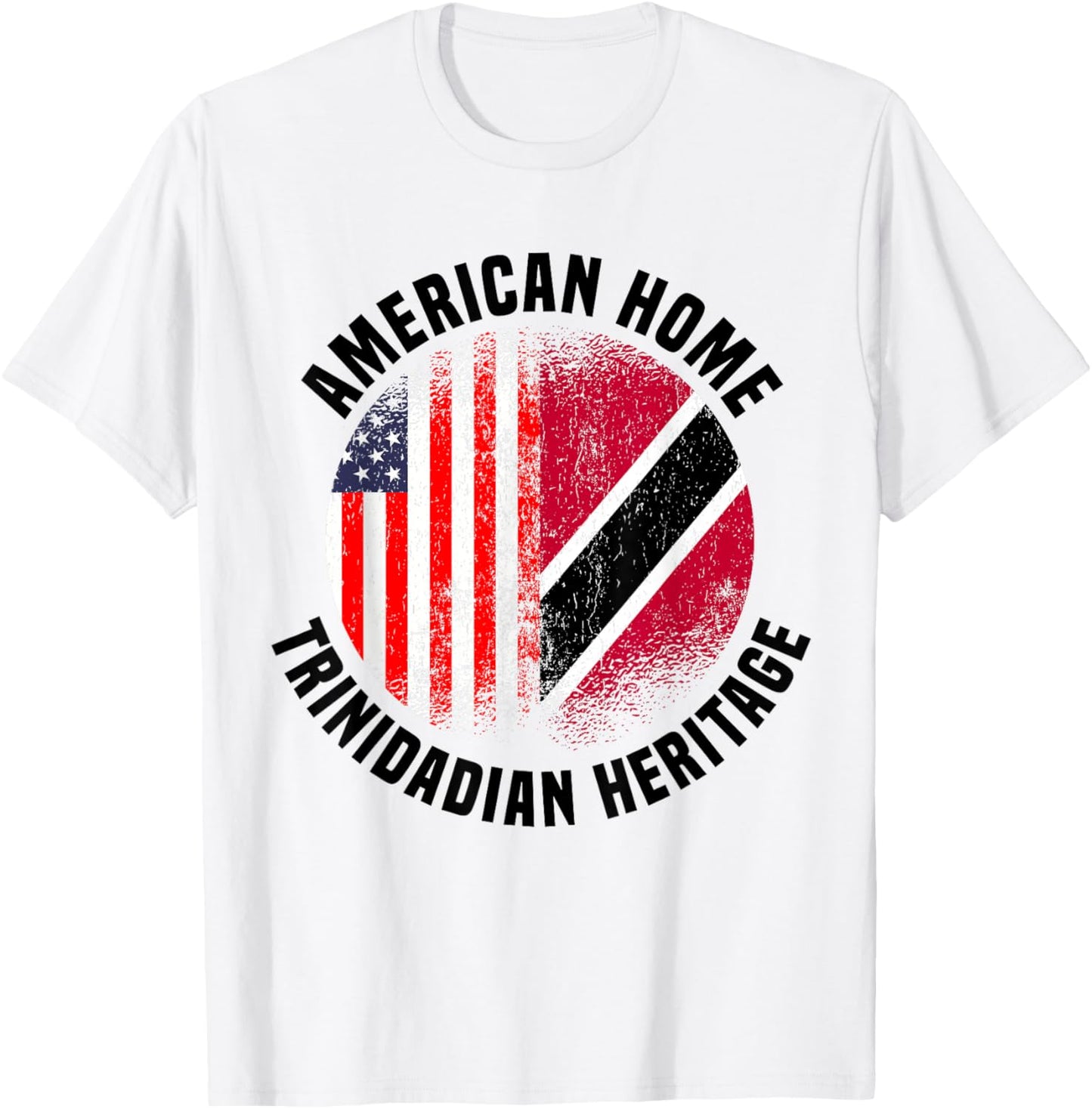 Trinidad Outfit & Women US American Trinidadian Flag T-Shirt - T-Shirt | White